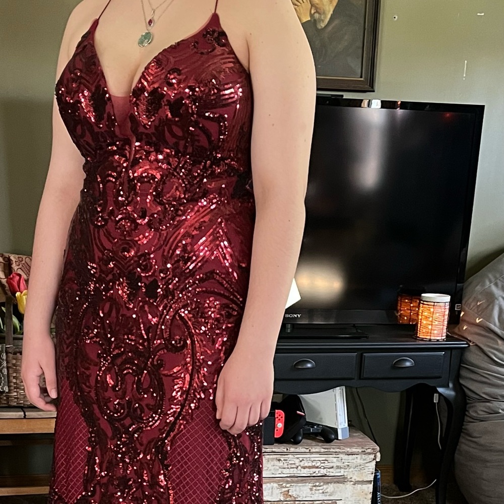 Prom dress; color WINE